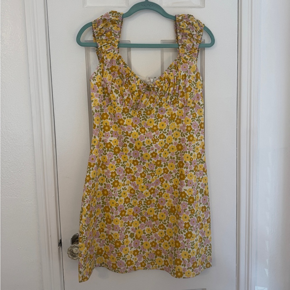 Floral summer mini dress